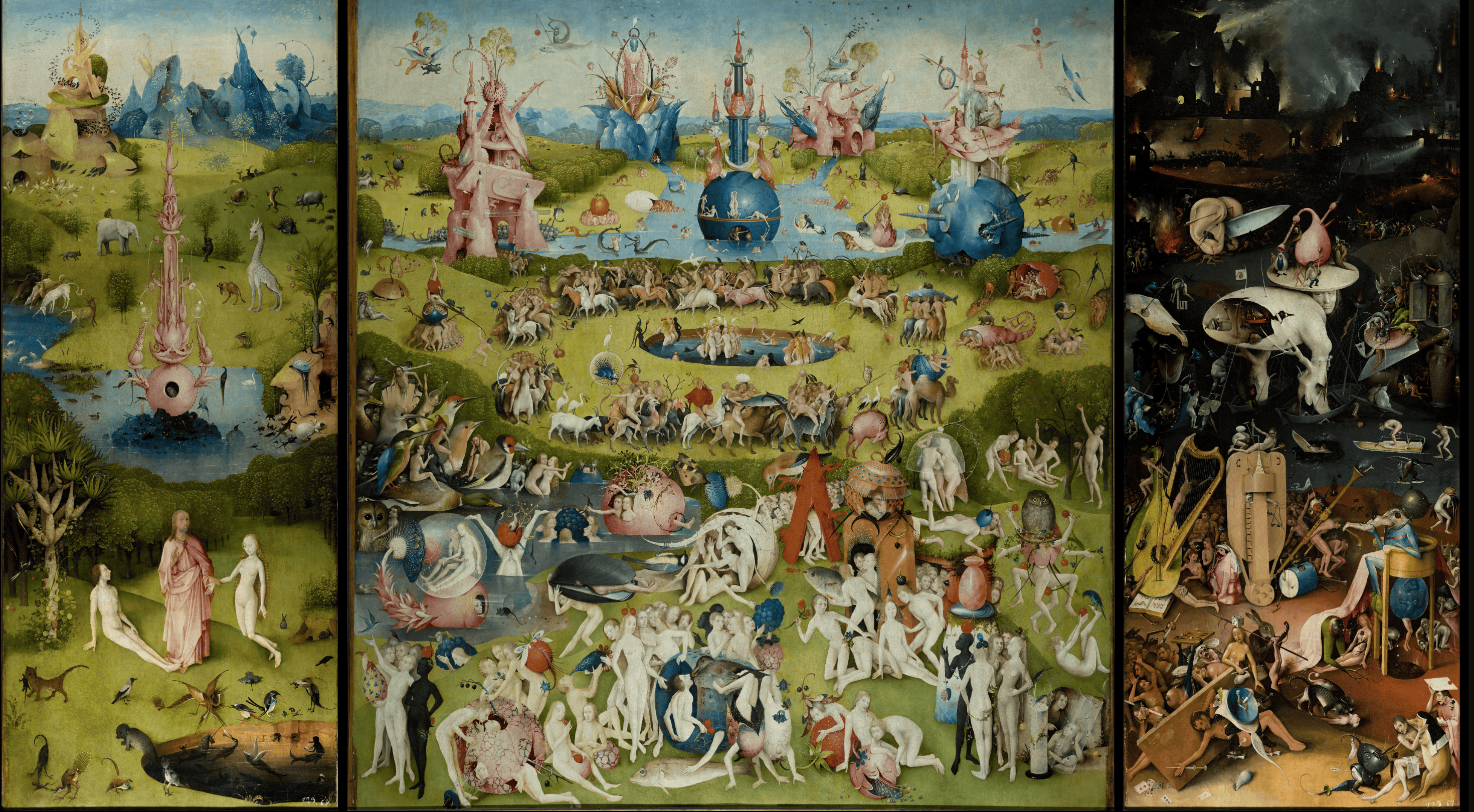 The Garden of Earthly Delights Hieronymus Bosch 1490 - 1500