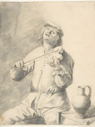 Man-Playing-The-Violin-Hendrick-Sorgh-Dutch-1645