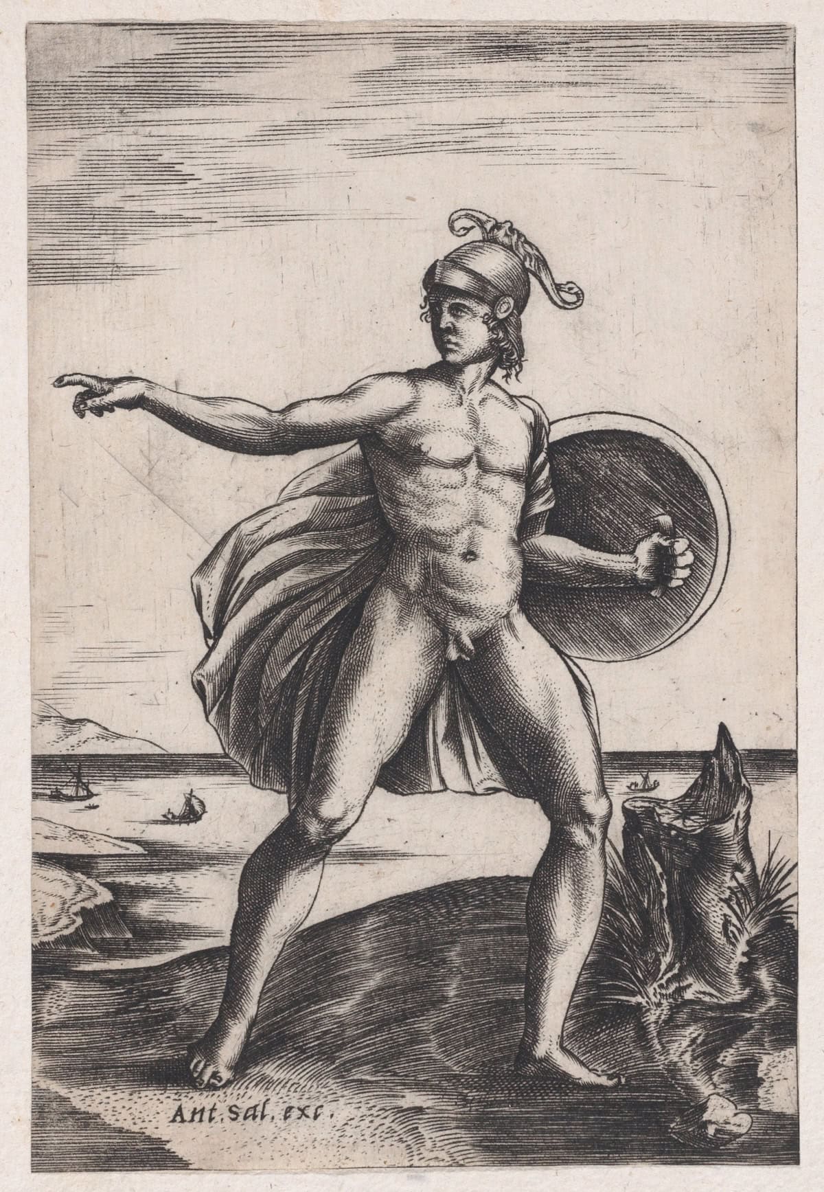 A-Warrior-Agostino-Veneziano-ca-1514–36-The-Met