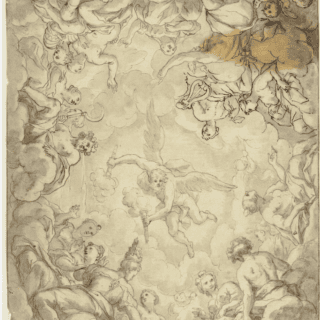 Prometheus Taking Fire From Olympus - Possibly Ludovico Cardi, called Il Cigoli (Italian, 1559-1613)