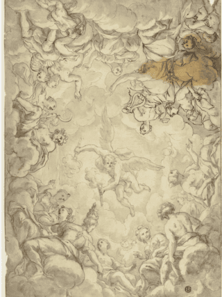 Prometheus Taking Fire From Olympus - Possibly Ludovico Cardi, called Il Cigoli (Italian, 1559-1613)