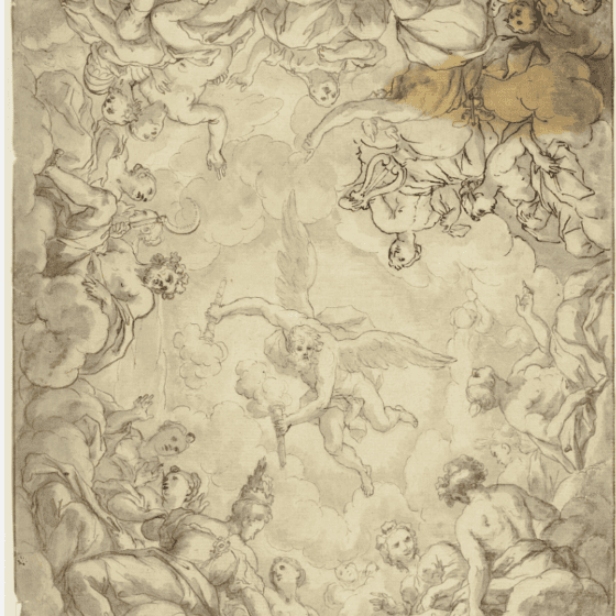 Prometheus Taking Fire From Olympus - Possibly Ludovico Cardi, called Il Cigoli (Italian, 1559-1613)